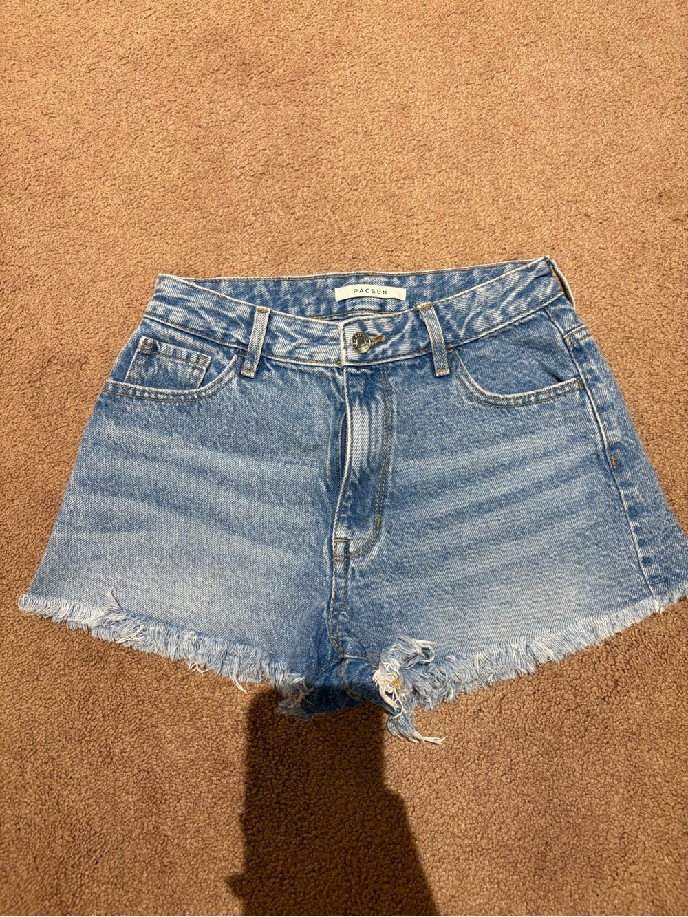 PacSun Light Blue Denim Shorts high rise festival size 25
